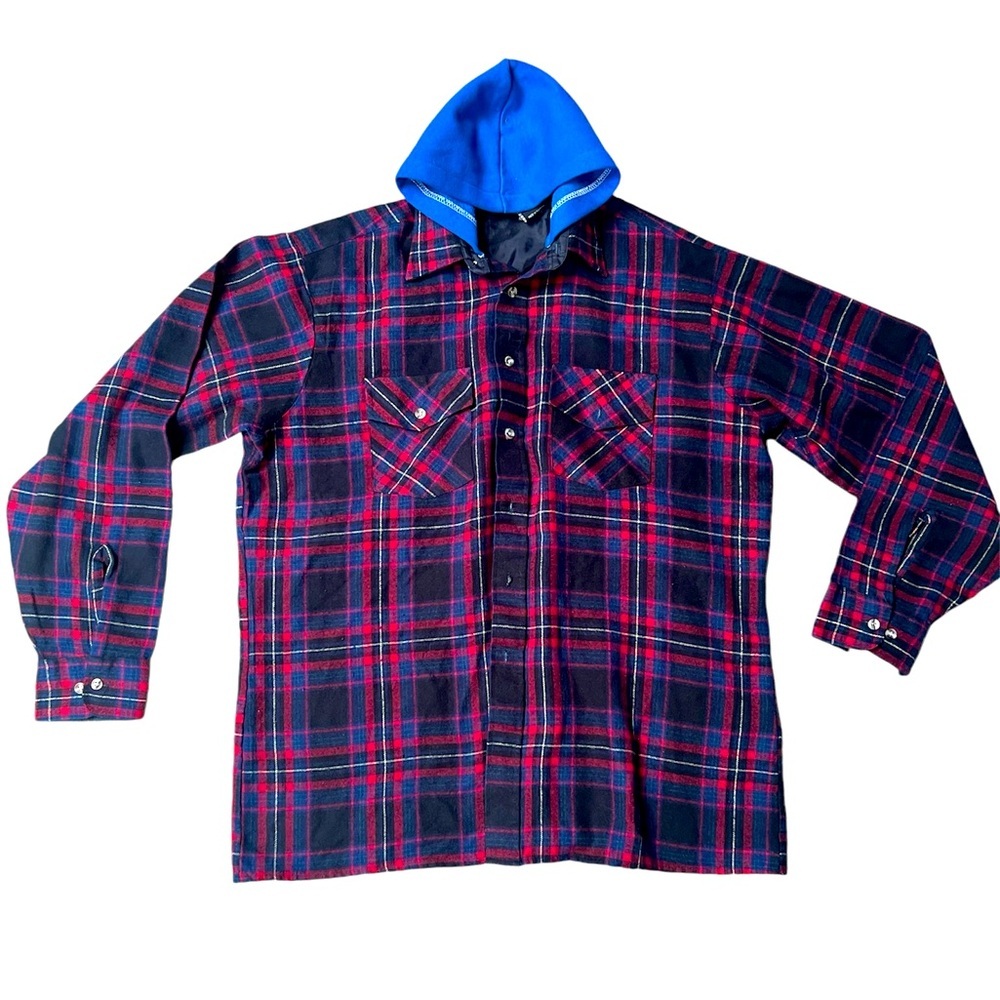 Men’s Flannel Shirt Hooded